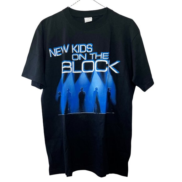 NKOTB 2009 U.S. Tour T-Shirt Black and Blue - Size M - Picture 1 of 7